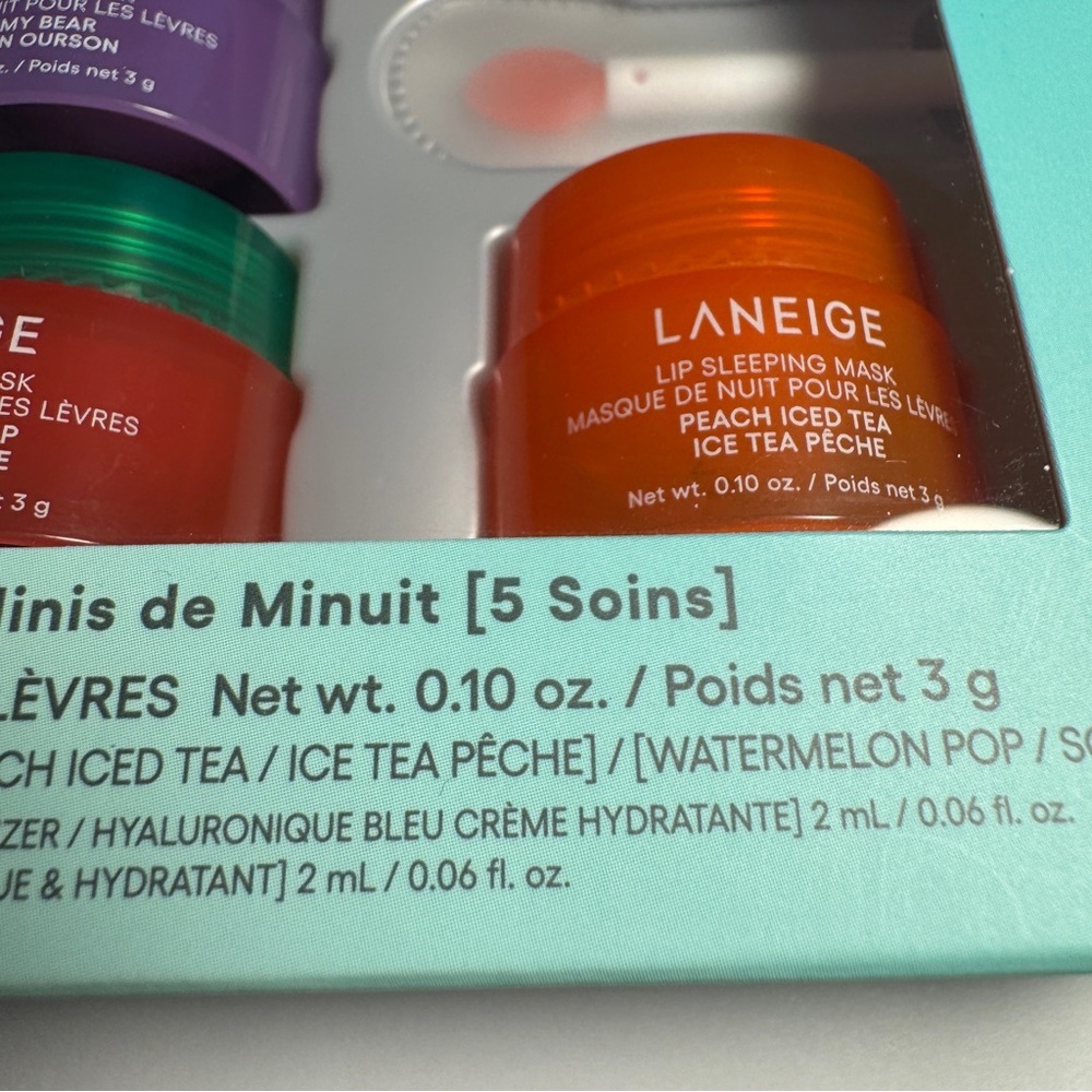 Laneige Midnight Minis Lip Sleeping Mask 5 Piece Set  3g each BONUS .10oz - Picture 3 of 6